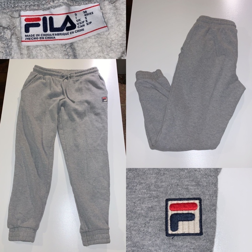 Grey fila sweats
